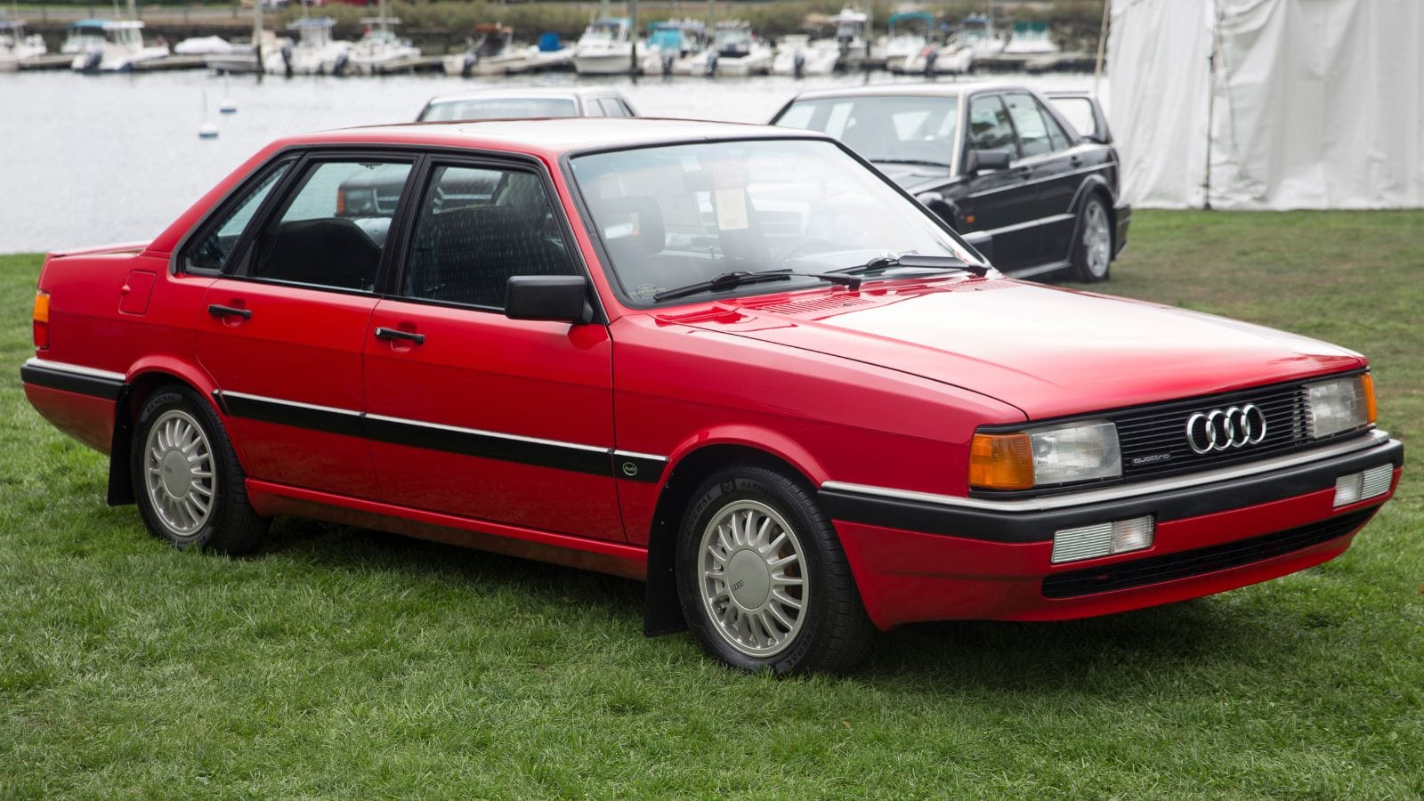 1985 Audi 4000S quattro in Tornado Red, front right