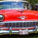 1956 Chevrolet Bel Air,Vintage license plate