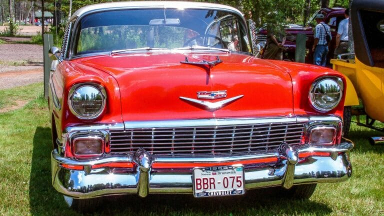 1956 Chevrolet Bel Air,Vintage license plate