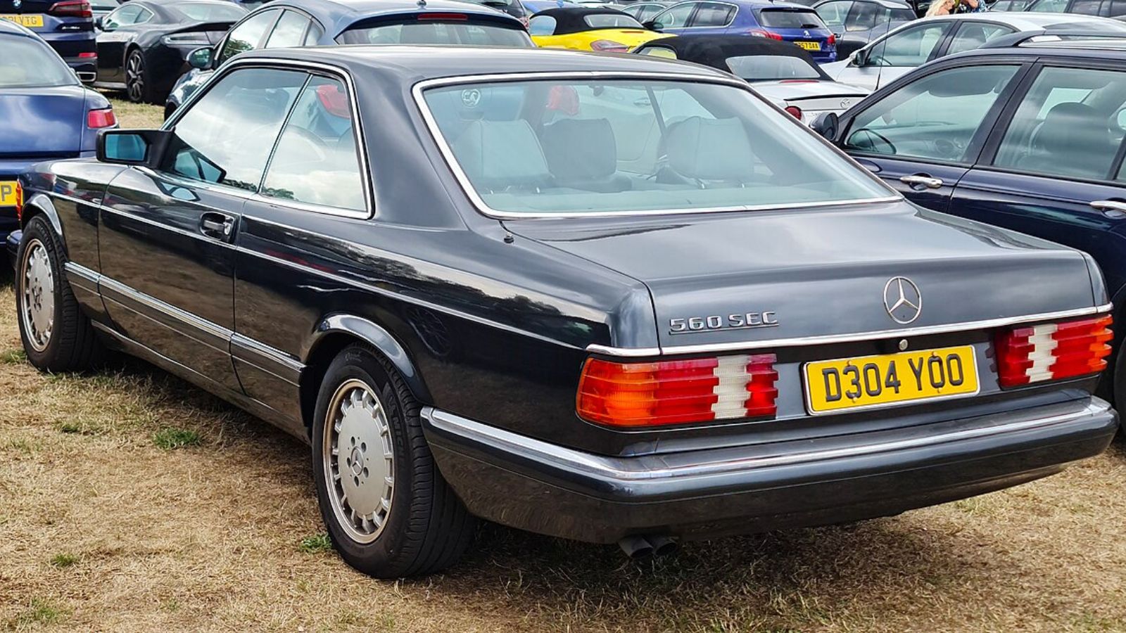 1987 Mercedes-Benz 560SEC Rear Black