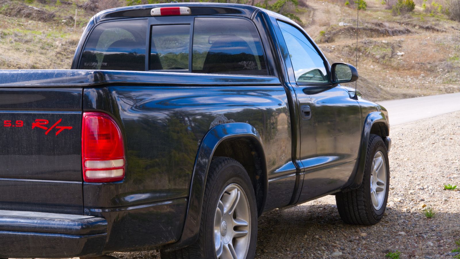 Black 1999 Dodge Dakota RT 5.9 V8 Parked