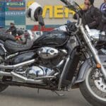 Black cruiser Suzuki Boulevard C50T
