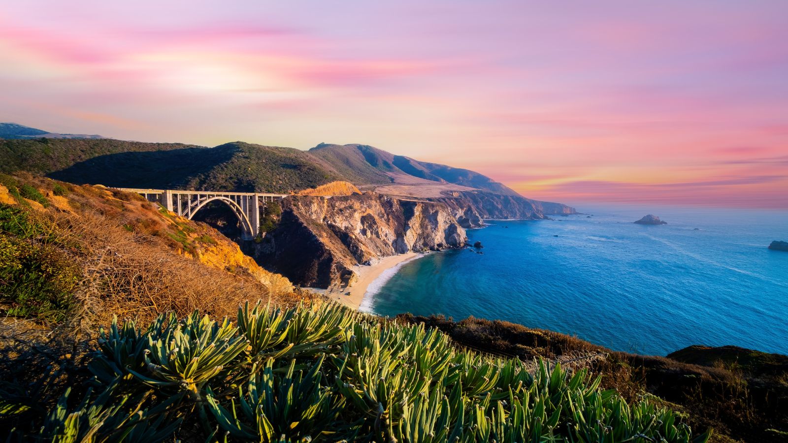 Creek Bridge and Pacific Coast Highway