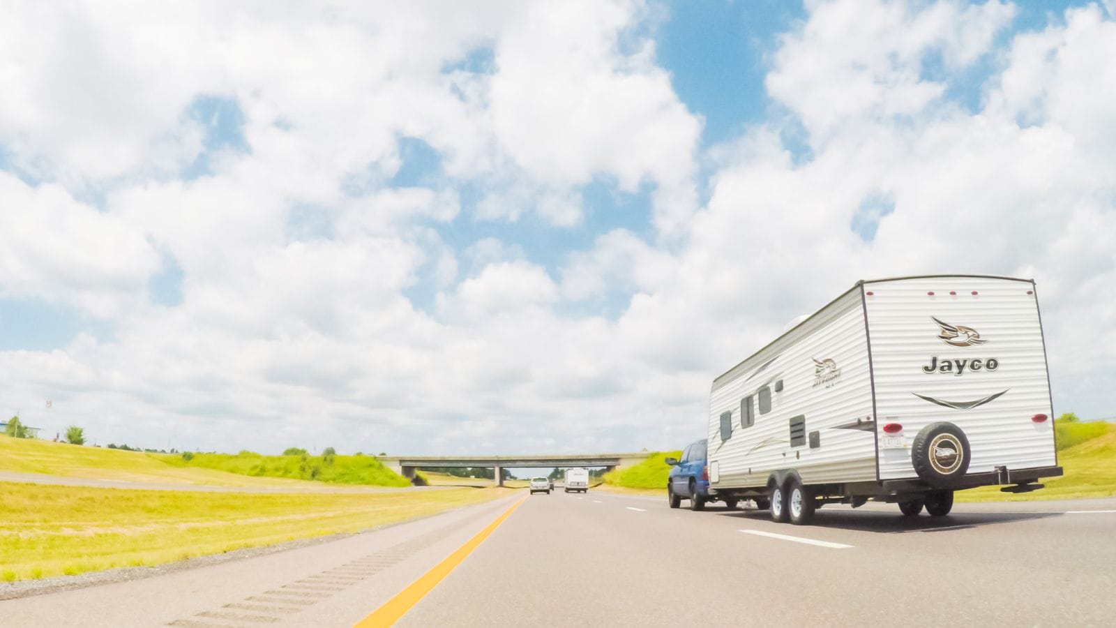 Driving West on Interstate highway through Tennessee