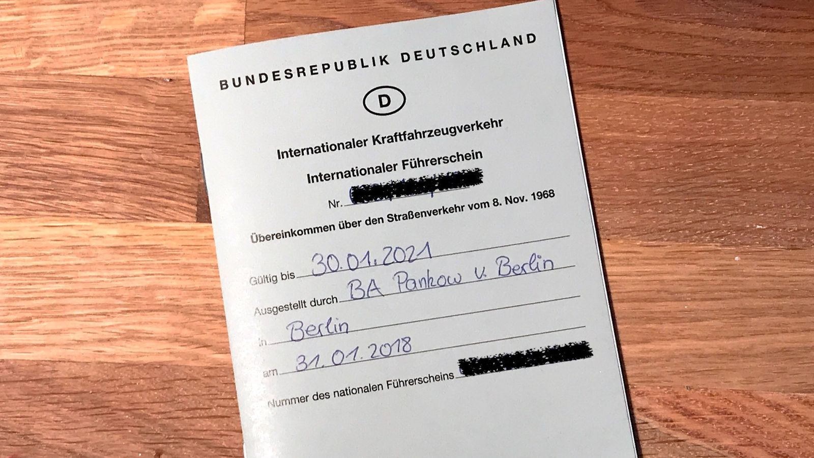 German International Driving Permit