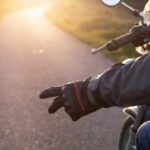 Gesture of biker greeting