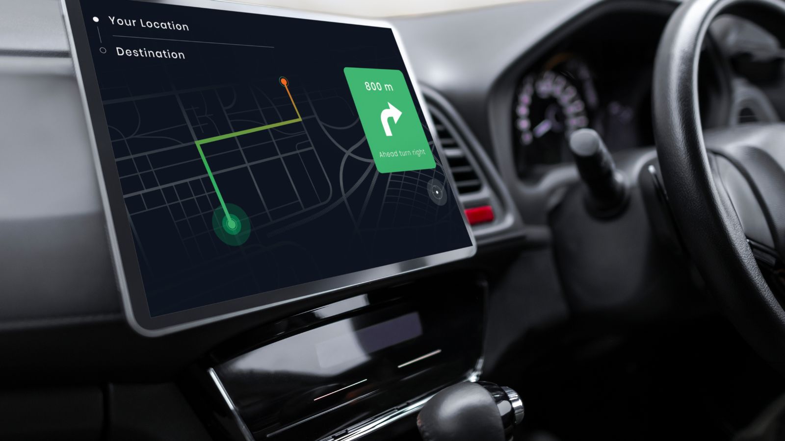 Gps system in a smart car