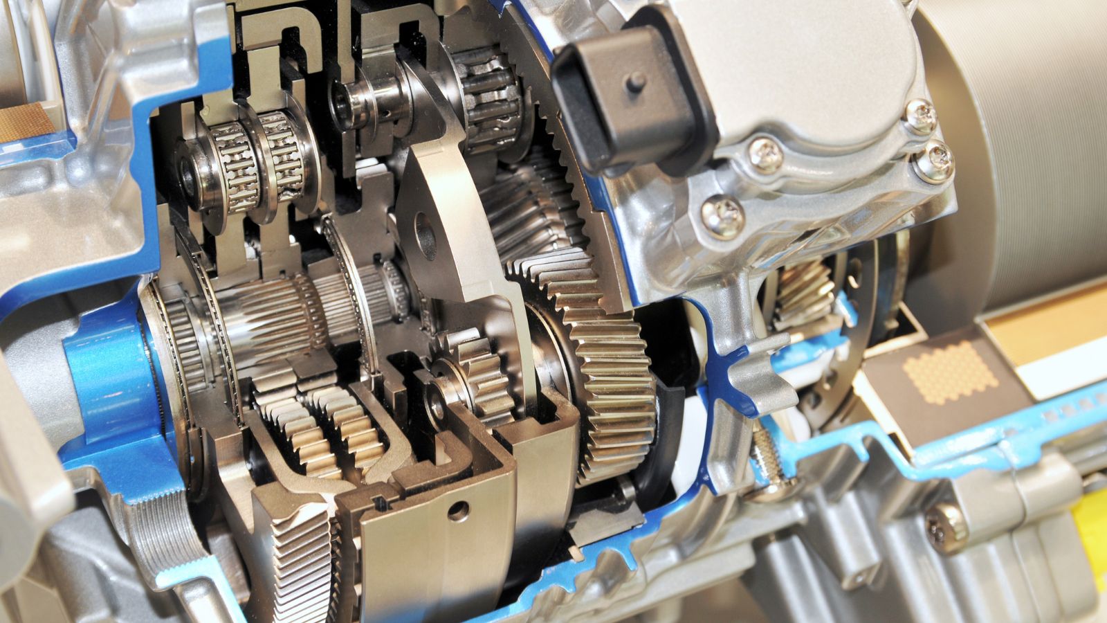 Hybrid car transmission