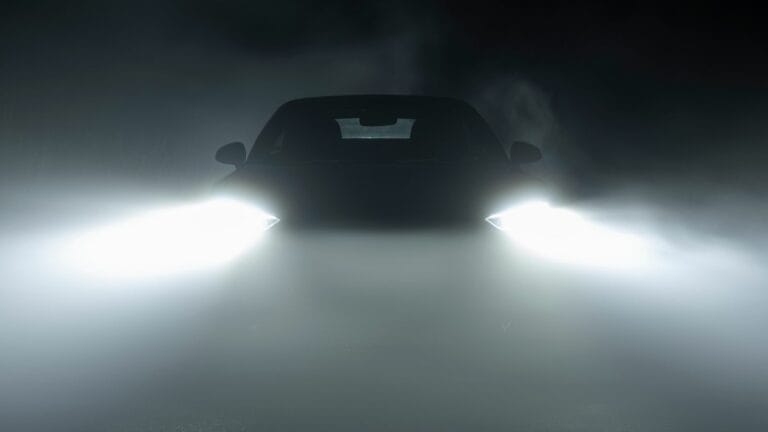 LED Car Headlights in Dense Fog