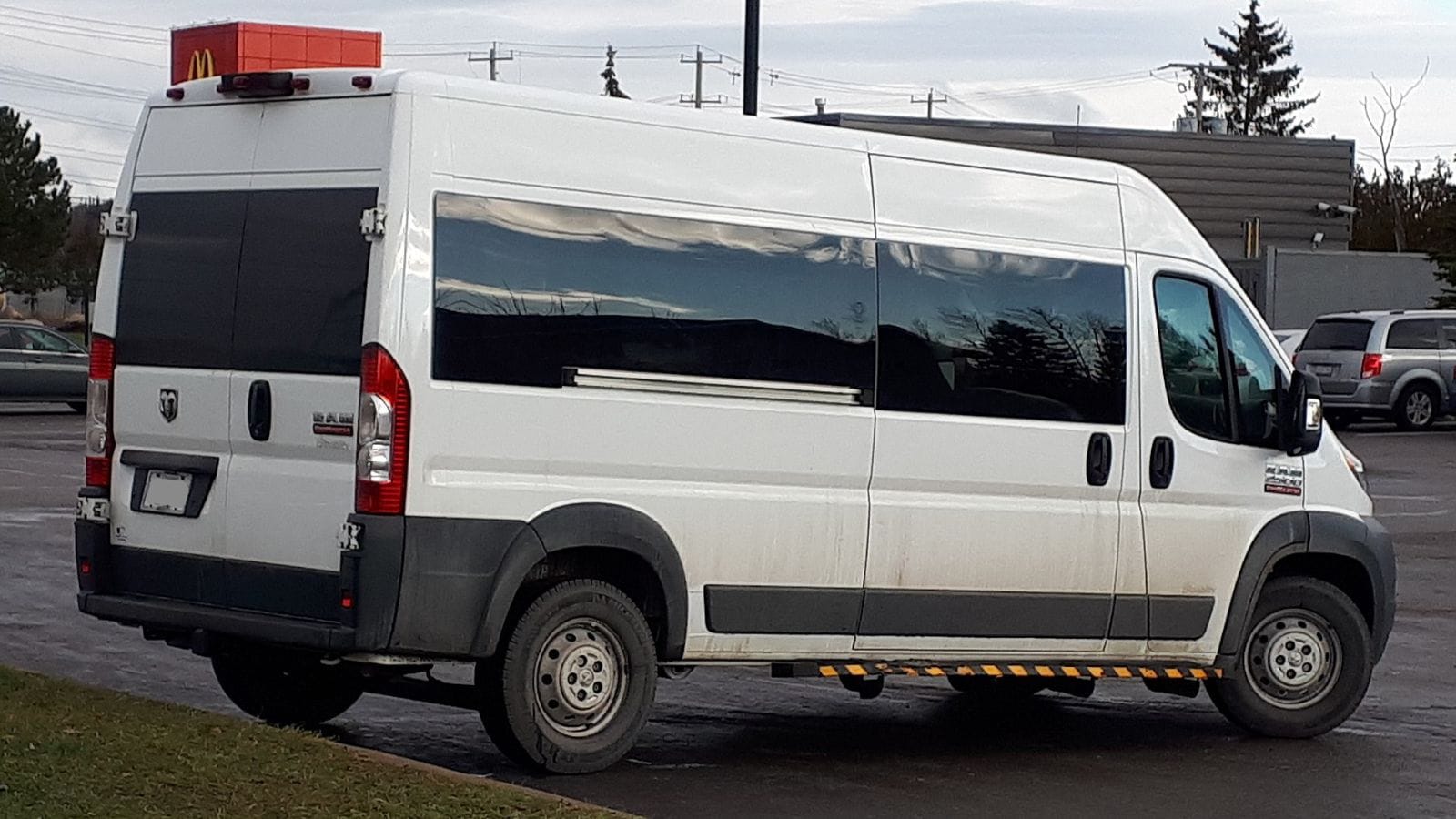 2014-2019 Ram ProMaster 2500 Window Van photographed in Sault Ste. Marie, Ontario, Canada
