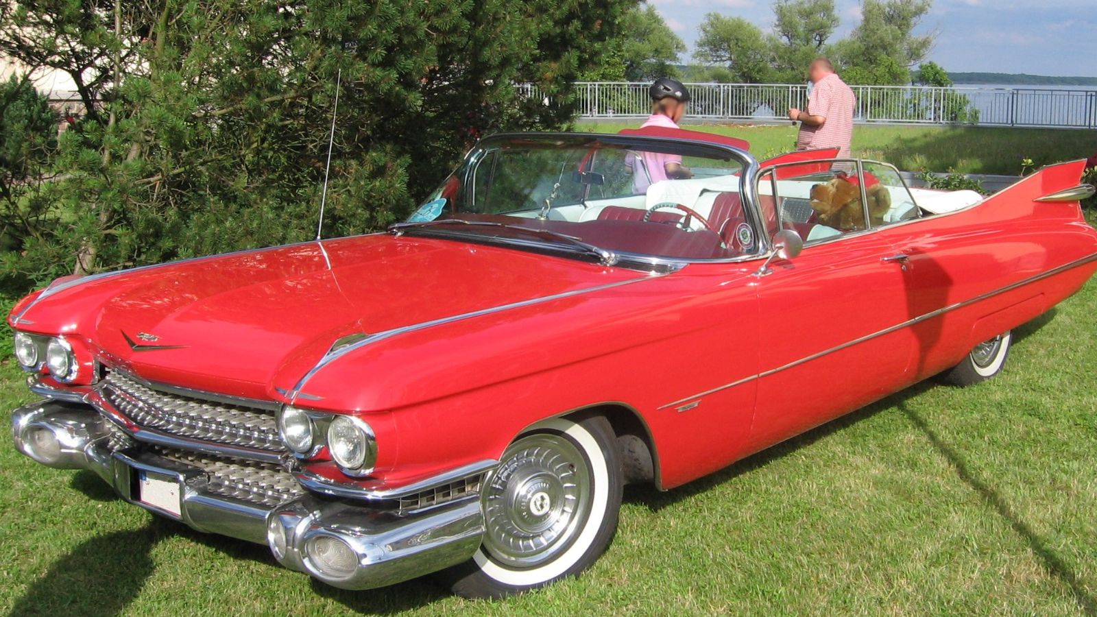 Red 1959 Cadillac Series 62 Convertible