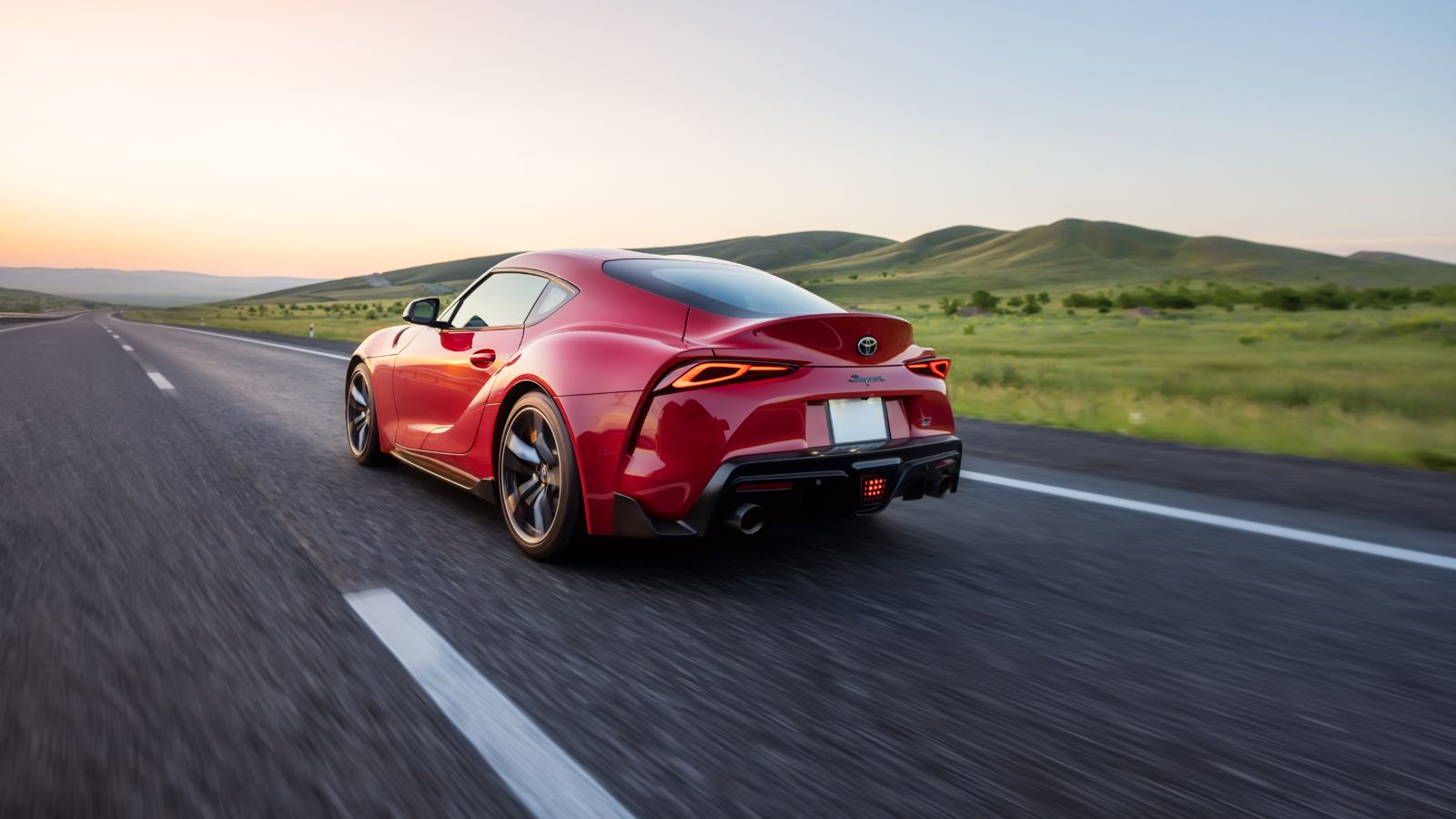 Red Toyota Supra 2020