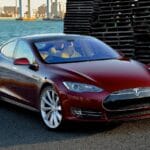 Tesla Model S signature red