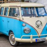 blue VOLKSWAGEN VW TYPE 2 T1 microbus