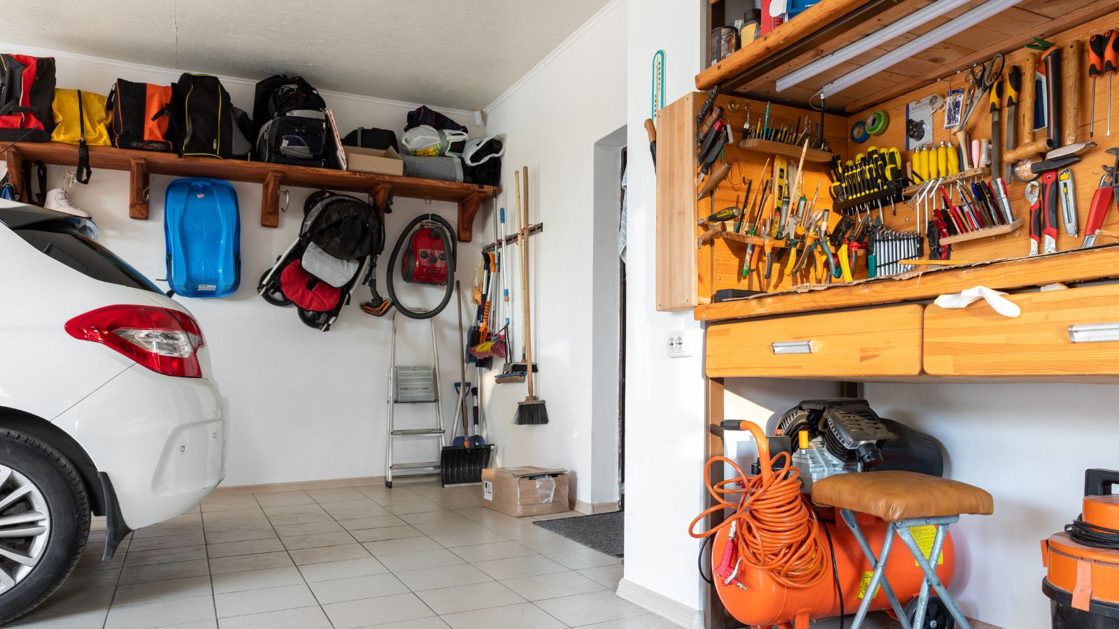 car garage interior