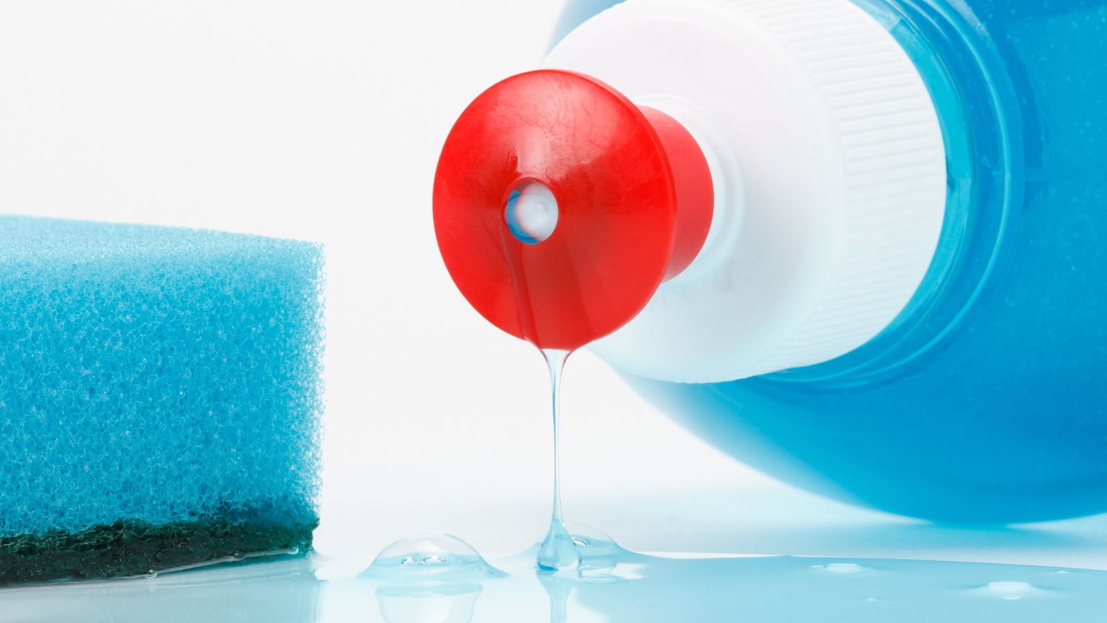 dish washing liquid flows
