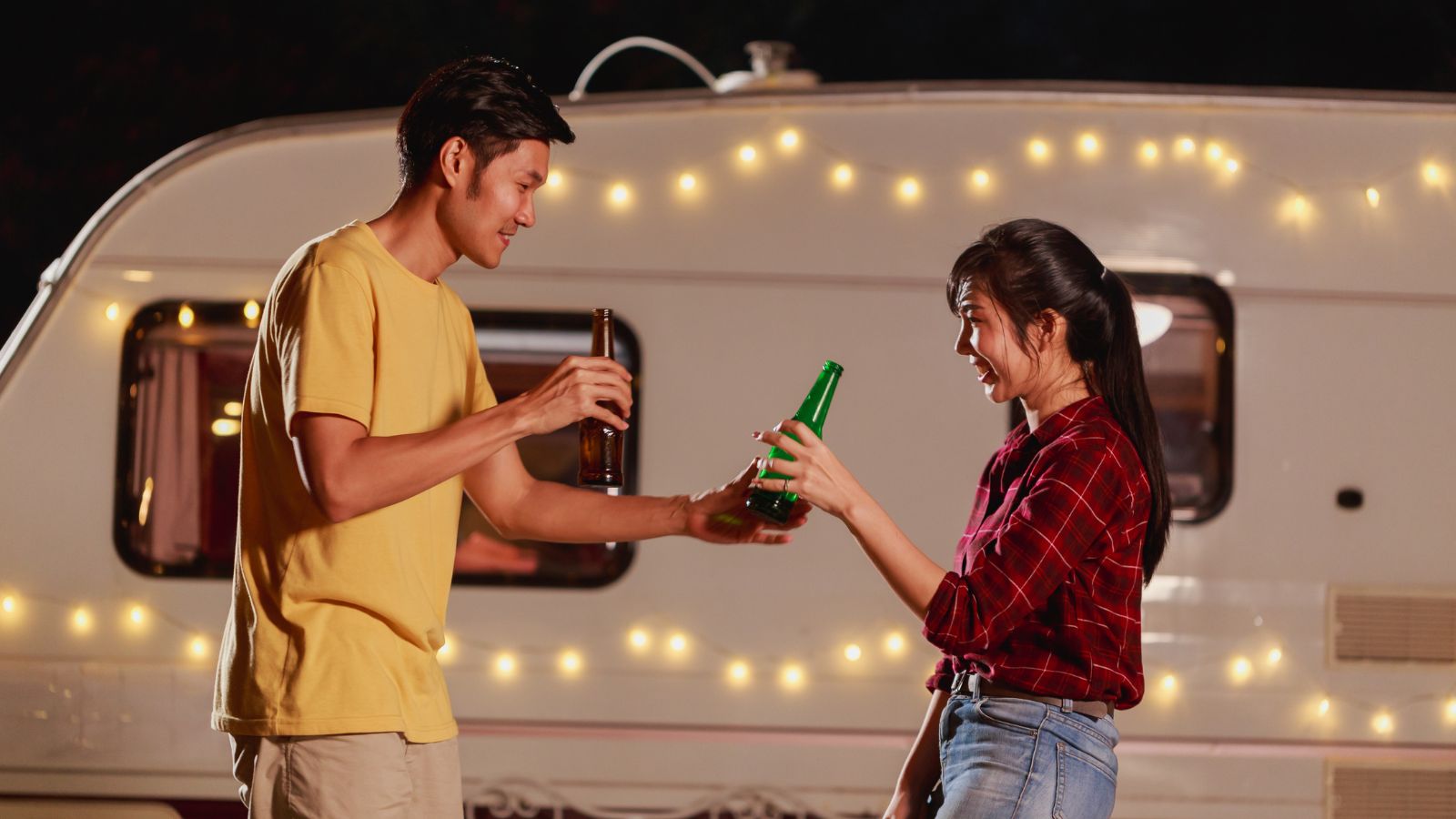 drinking beers