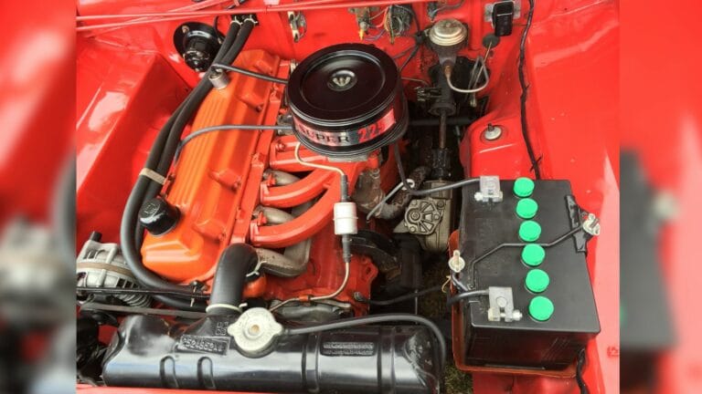 slant six-cylinder engine