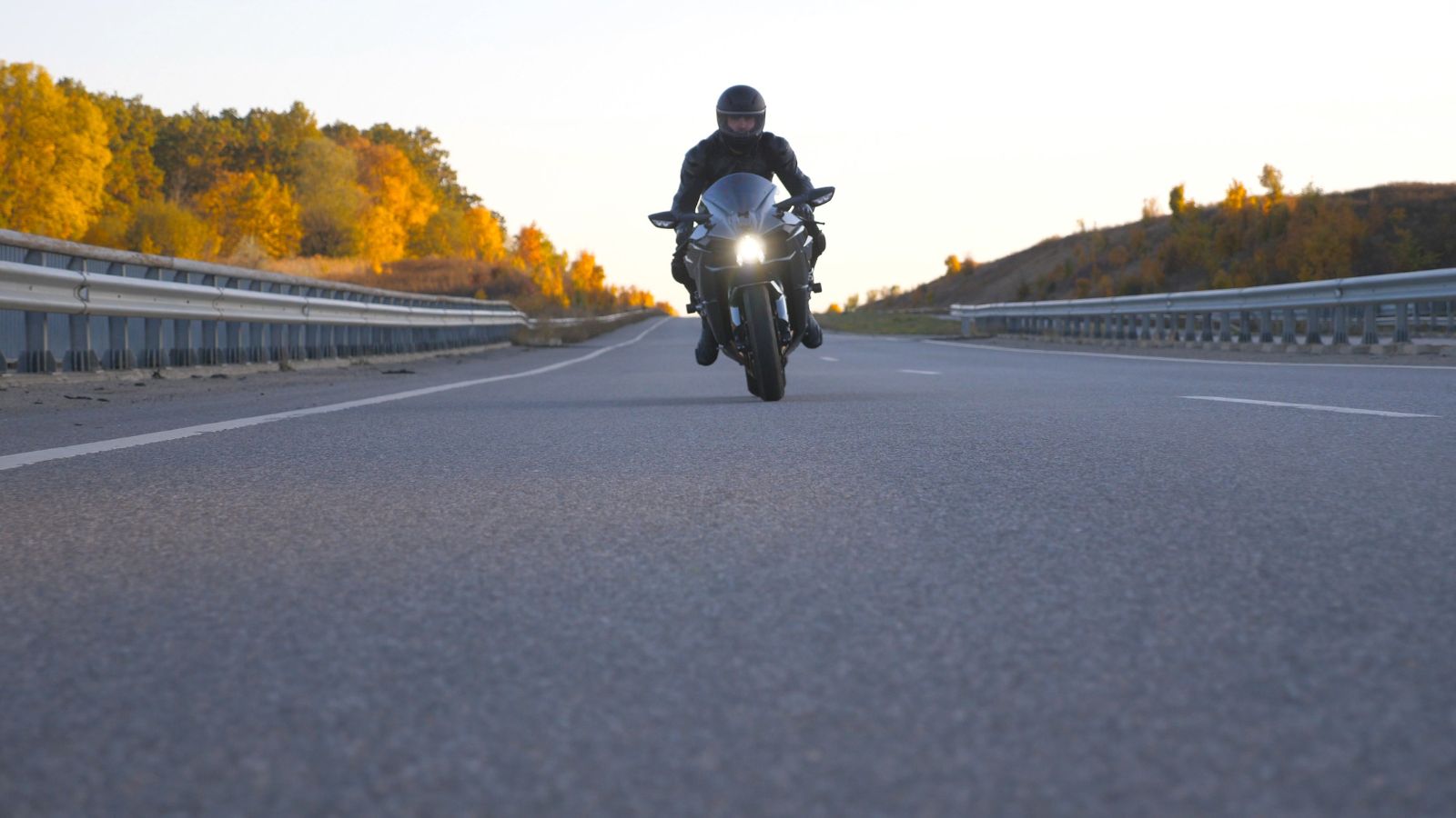 young man in helmet riding