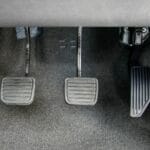 Accelerator, brake pedal and clutch pedal of manual gear car