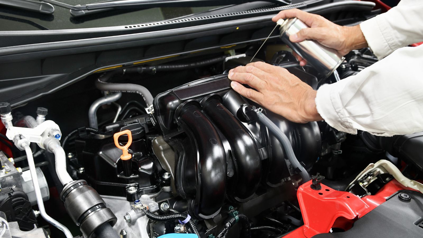 Car engine clean