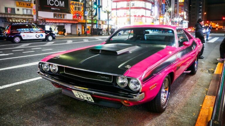 Classic American muscle car Dodge Challenger