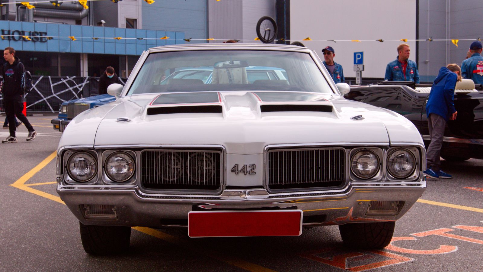 Classical American vintage car Oldsmobile 442 1970