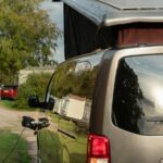 Electric van campervan plugged
