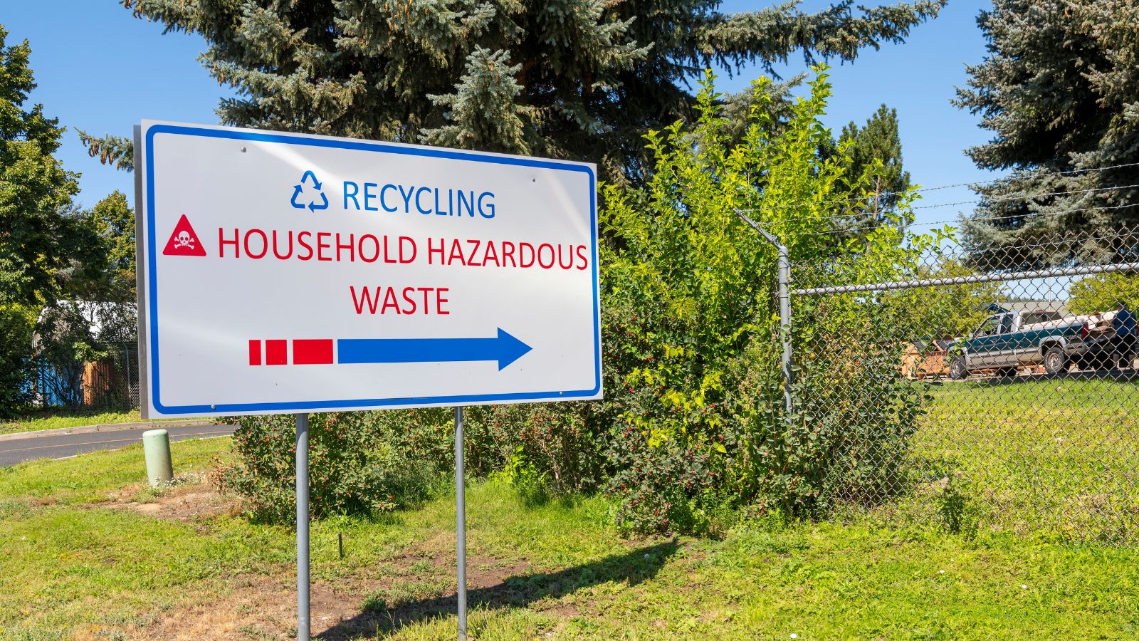 Household Hazardous Waste sign