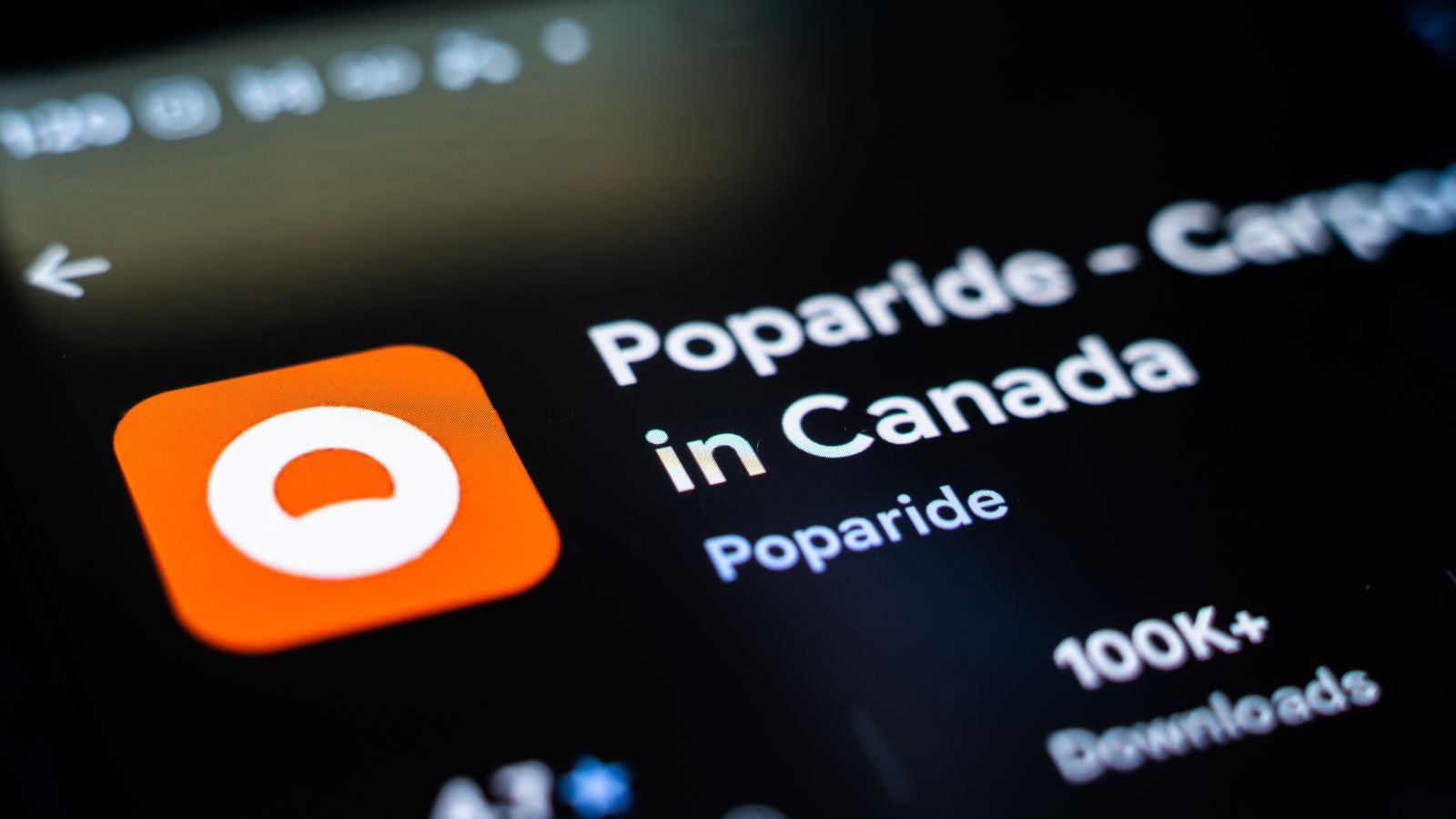 Poparide Canada Ride Sharing Hailing Taxi App
