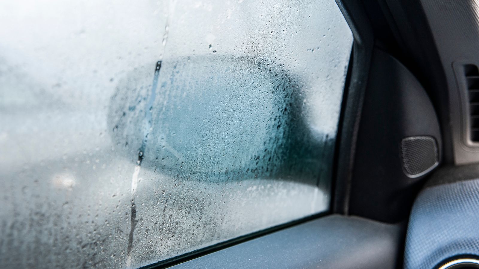 Steamy car window