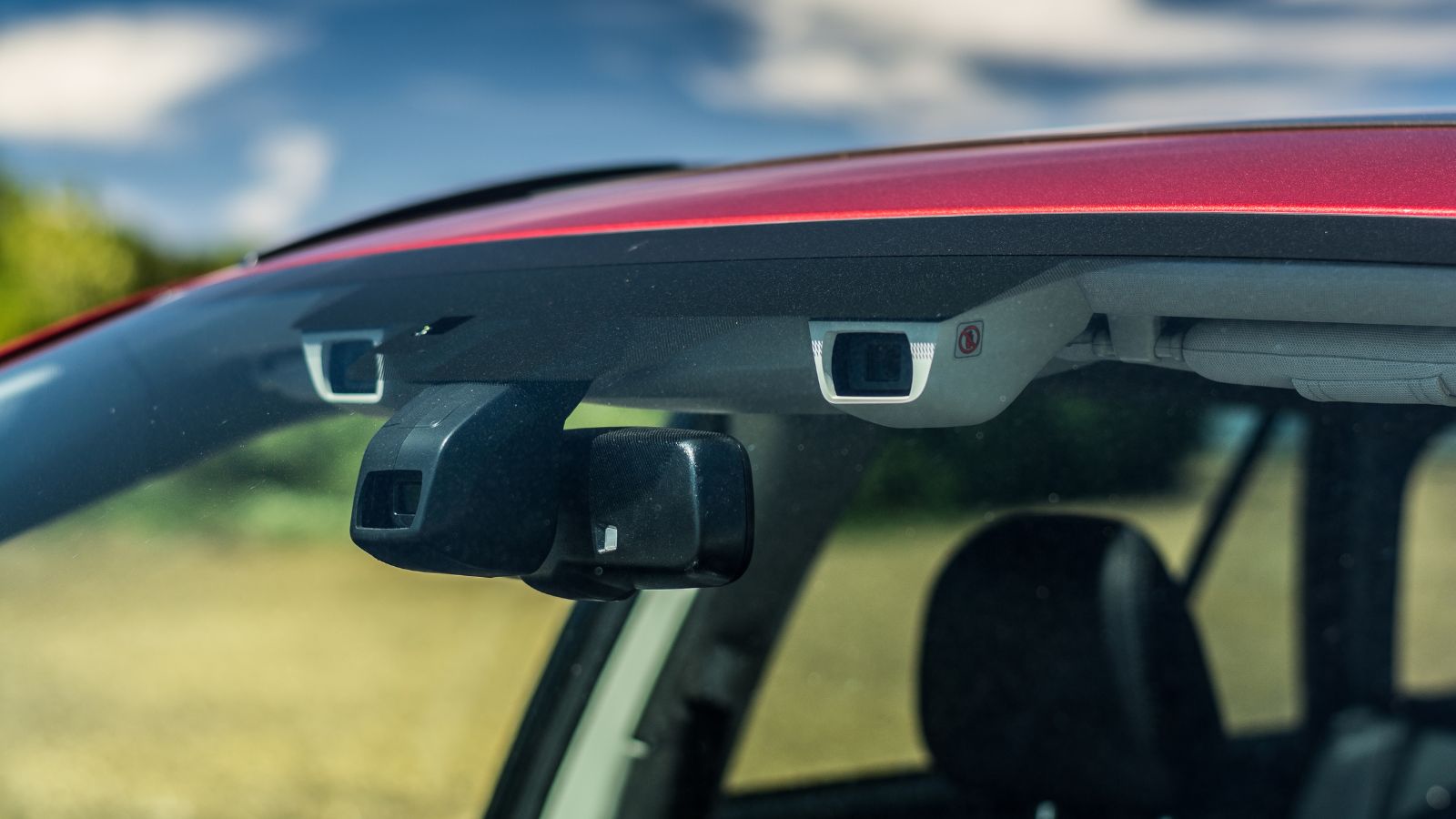 Subaru Outback, model year 2018 in Czech EyeSight cameras
