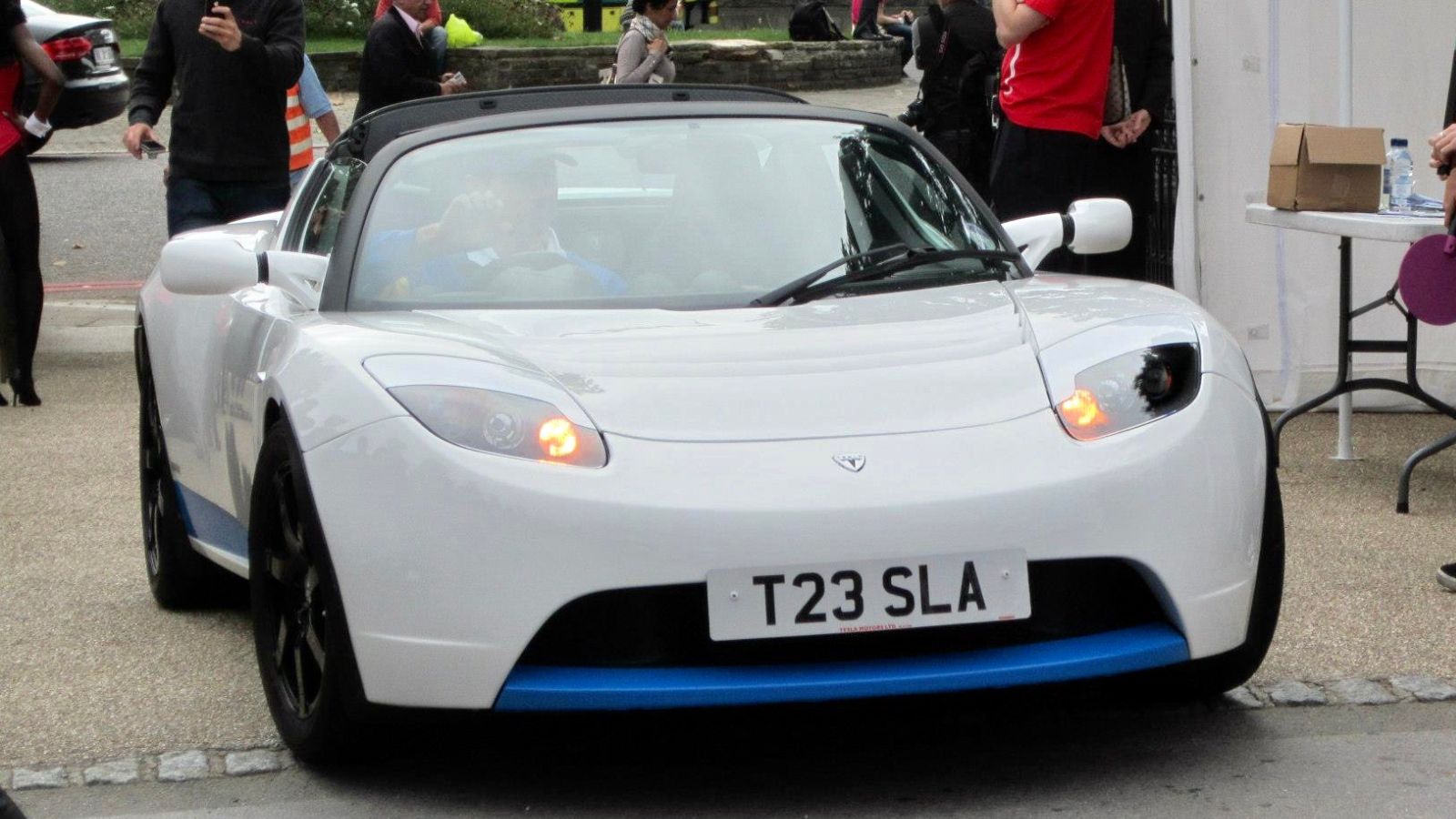 Tesla Roadster (first generation) at Chelsea Auto Legends 2012 (Ank Kumar 01