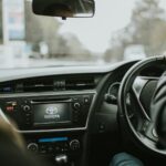 Toyota Auris car dashboard, car drive