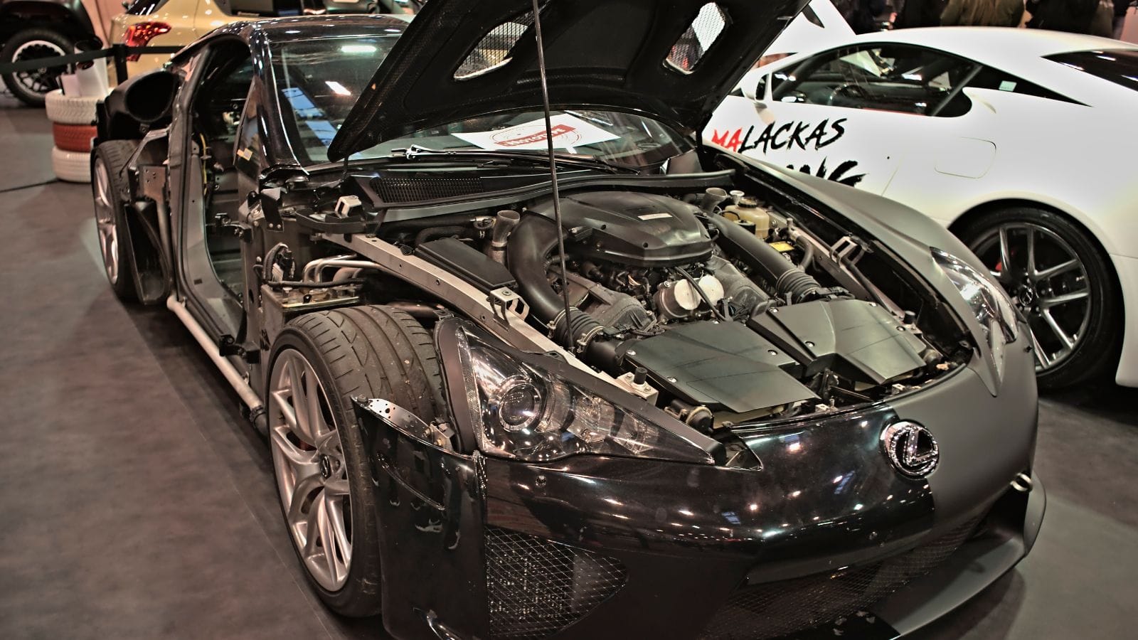 Yamaha V10 engine in a Lexus LFA