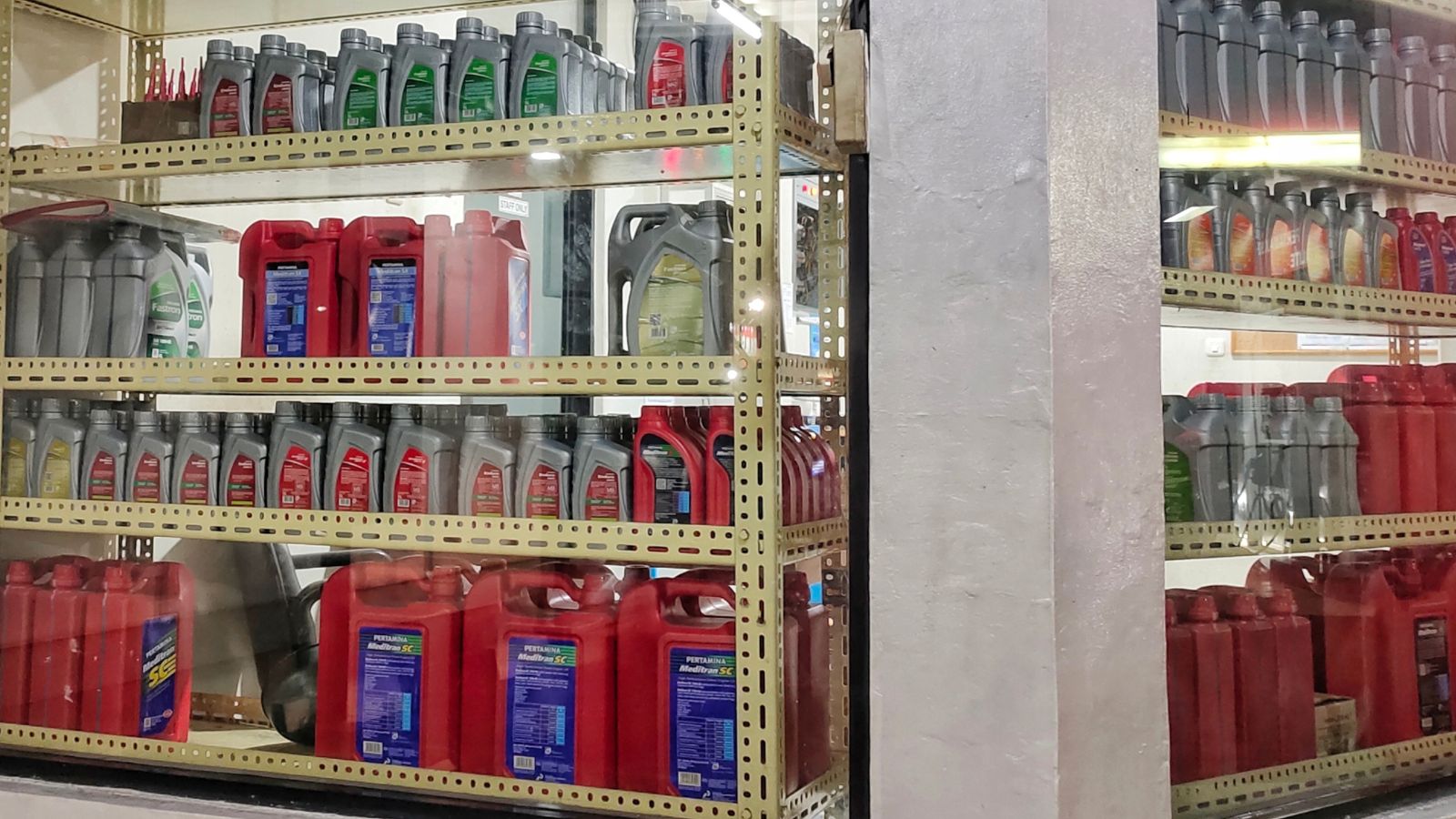 bottles of motor oil