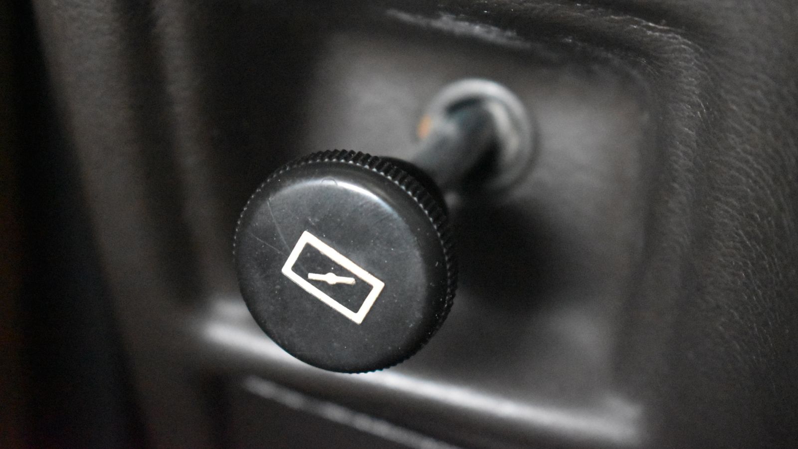 choke knob in a vintage car