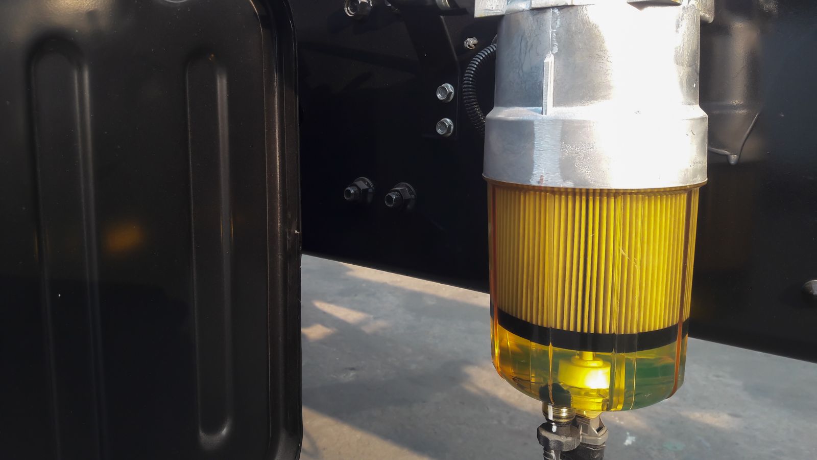 fuel filter in a truck
