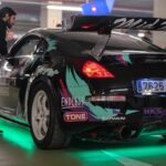 green neon lights on the underbody