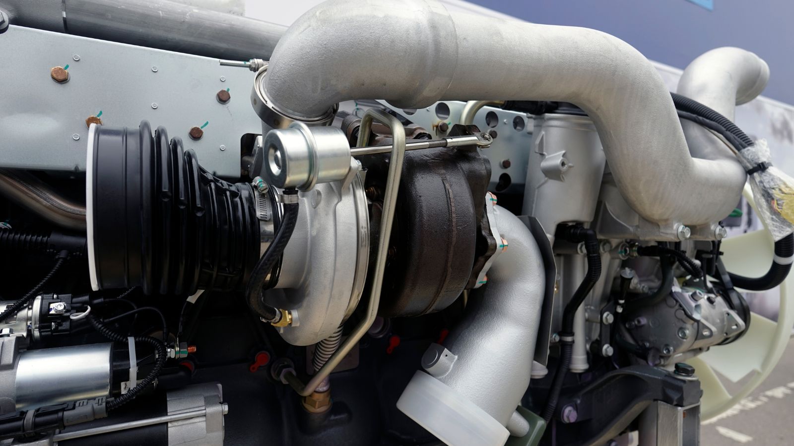 modern turbocharger that increases engine power