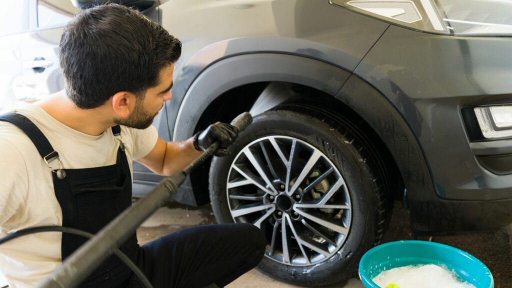 pressure washing car undercarriage