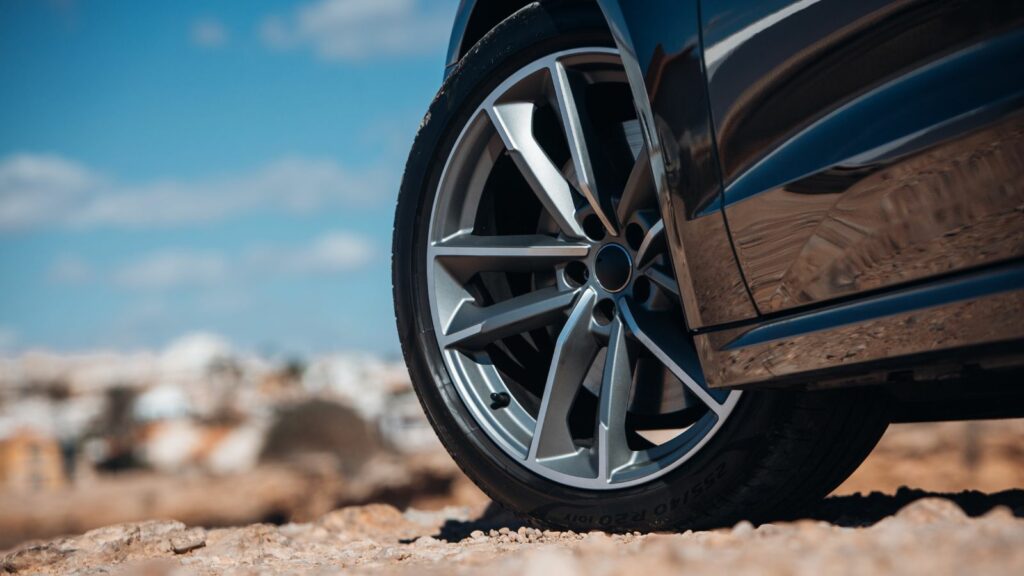 wheel of sports car