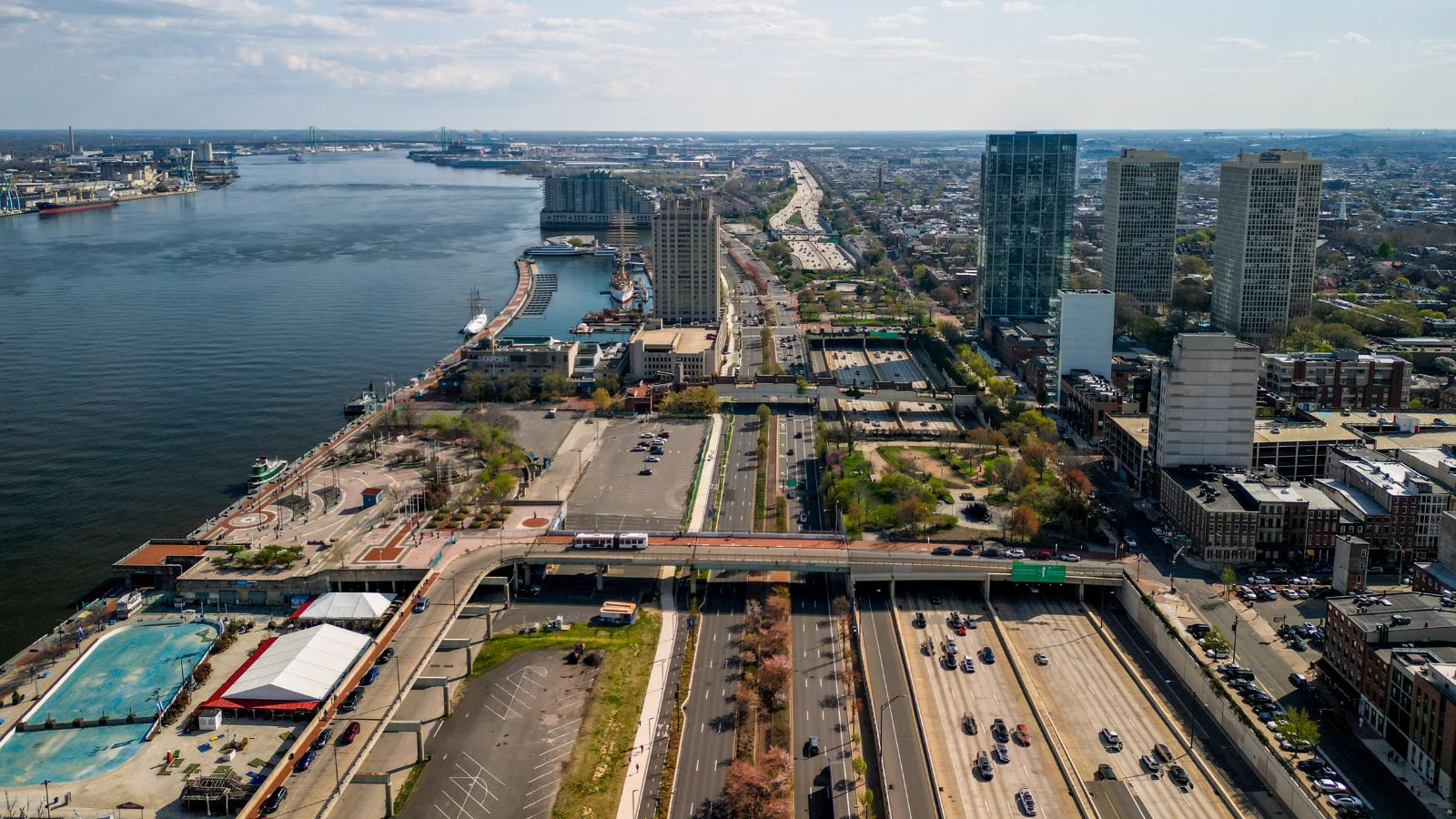 Interstate 95 from Penn's Landing